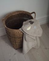 Petal Baby Kapuzenhandtuch, Moon Cat